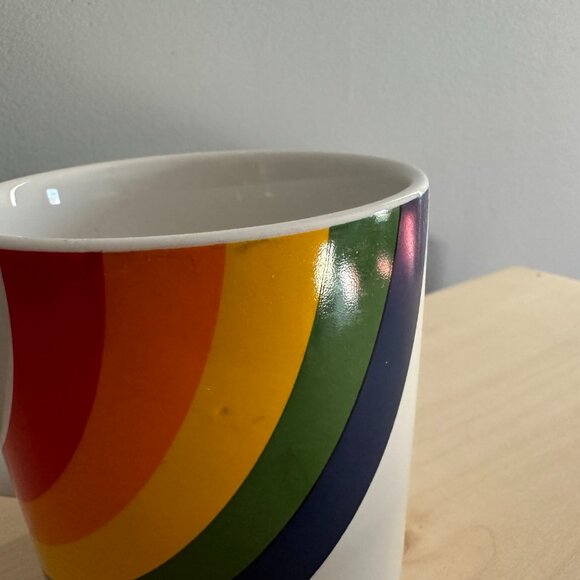 Vintage F.T.D.A Rainbow Ceramic Mug | 1984 Made in Korea - Picture 8 of 9